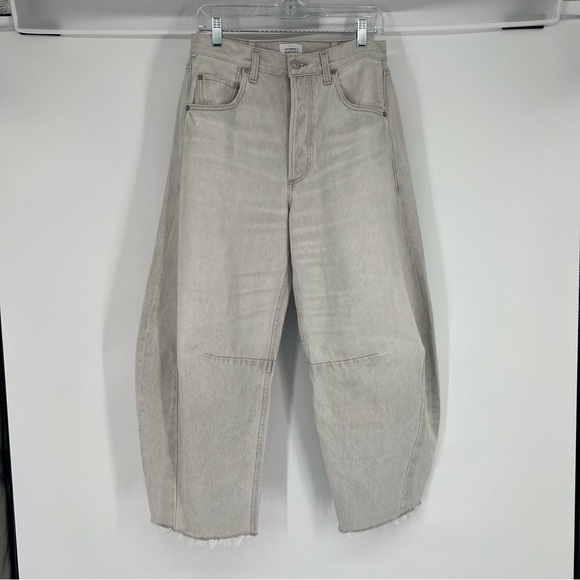 Citizens of Humanity Horseshoe Light Wash Baggy Barrel Denim Jeans in Comet 27 - Picture 2 of 9